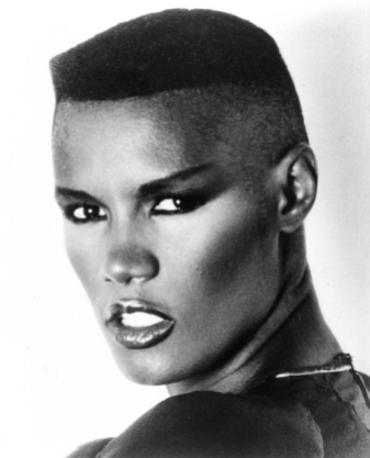 Grace Jones is a Jamaican singer, lyricist, supermodel, record producer, and actress. In 1977 Jones secured a record deal with Island Records; she moved into dance and new wave music, often collaborating with the Compass Point All Stars. She scored Top 40 entries on the UK Singles Chart with "Pull Up to the Bumper", "I've Seen That Face Before", "Private Life", "Slave to the Rhythm" and "I'm Not Perfect". Her most popular albums include Warm Leatherette (1980), Nightclubbing (1981), and Slave to the Rhythm (1985).